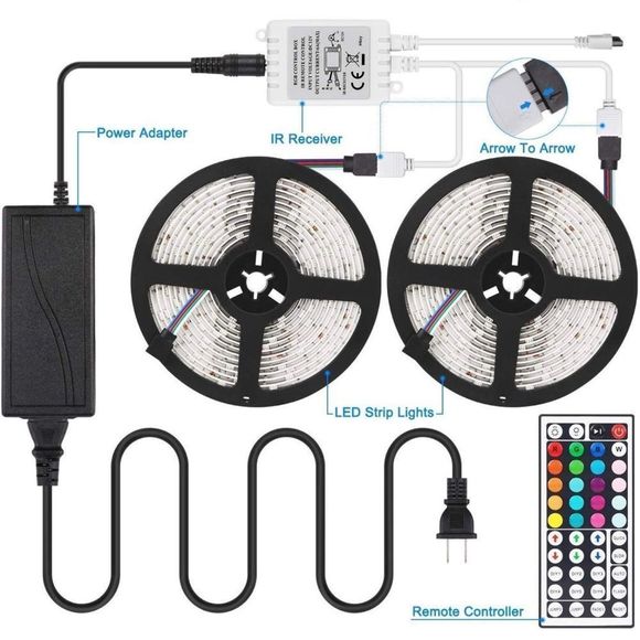 LED Strip Lights, FASHURN 32.8 Feet 300Leds RGB LED Light Strip - Picture 4 of 10